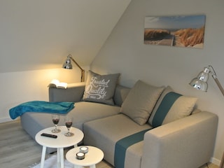 Wohnzimmer mit Leseleuchten