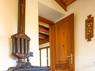 Schwedenofen in der Wohnküche