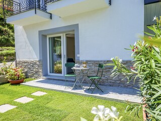 Private Terrasse und Garten