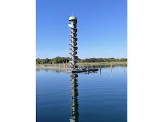 Begehbarer "Pegelturm" in Friedersdorf