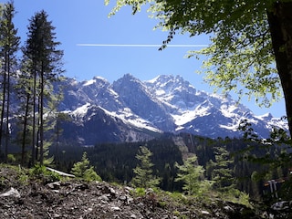 Blick zur Zugspitze, Gästefoto Mai 2017