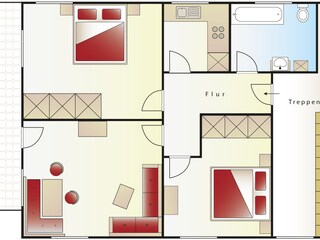 Vakantieappartement Riezlern Grondplan 14