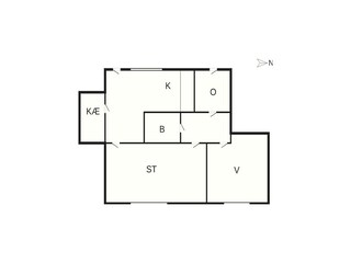 Vakantiehuis Ringkøbing Grondplan 36