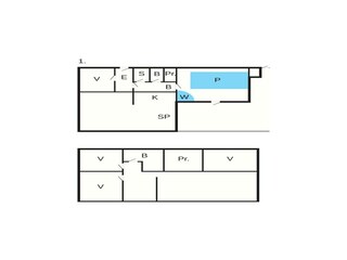 Vakantiehuis Welt Grondplan 45