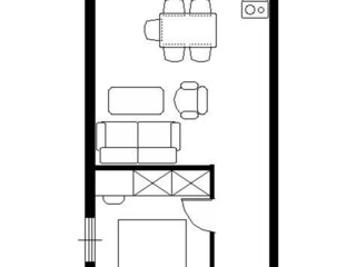 Vakantieappartement Omiš Grondplan 39