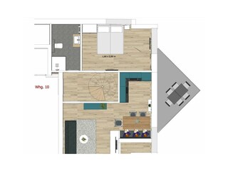 Appartamento per vacanze Minsen Pianta del piano 34