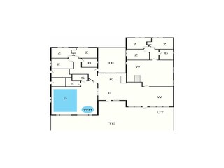 Casa de vacaciones Vaeggerløse Plano de planta 13