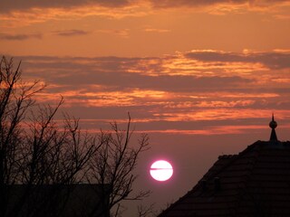 Evening mood on the roof