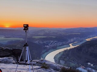 Sonnenaufgang auf dem Lilienstein