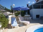 terrace with solarheated privatpool