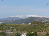 Ausblick auf schneebedeckte Sierra Nevada