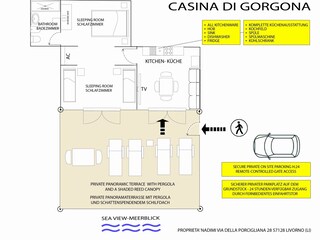 Apartamento de vacaciones Livorno Plano de planta 30