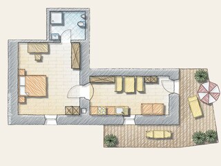 Appartamento per vacanze Deutschnofen Pianta del piano 27