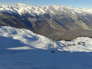 Blick von Savolères auf die Alpen