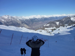 Skigebiet Savolères mit Alpenblick