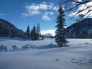 Winterlandschaft im Heutal