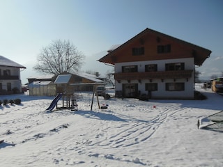 Ferienhaus im Winter