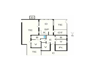 Vakantiehuis Høll Grondplan 40