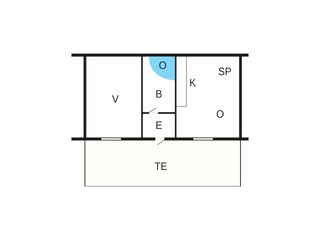 Vakantiehuis Højer Grondplan 43