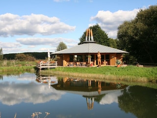 Die Rotunde mit Angelteichen im Müritz-Nationalpark