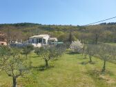 View of the house from the olive grove