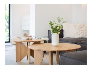 Wohnbereich mit Ledersofa