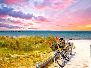 Räder am Strandabgang