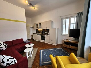 Wohnzimmer mit Küchenzeile