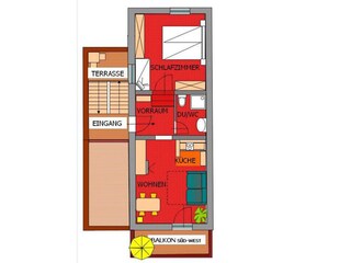 Vakantieappartement Kaprun Grondplan 21