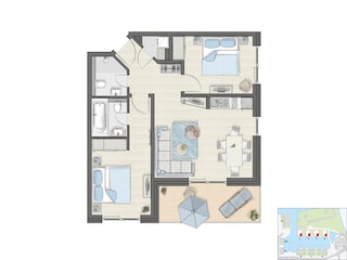 Grundriss Yachthafen Premium - 1. Obergeschoss