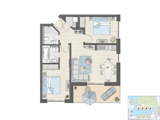Holiday apartment Barth Floor Plan 19