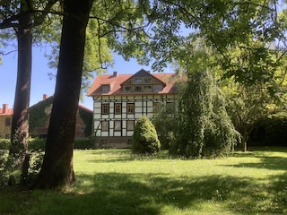 House view from the park