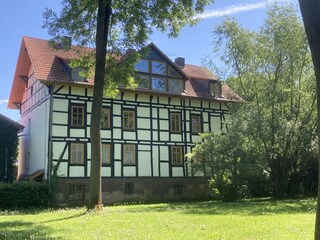 Rear view of the house