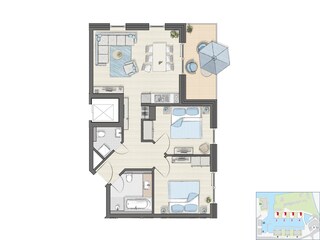 Holiday apartment Barth Floor Plan 17