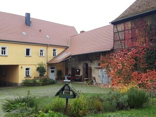 Blick vom hinteren Hof zum Wohnhaus