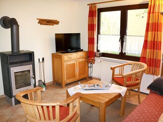 Wohnzimmer mit Kaminofen