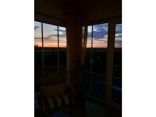 Abendstimmung im Ferienhaus