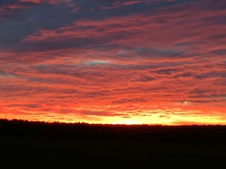 Sonnenuntergang am Achterwasser