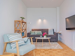 Wohnzimmer mit Schlafcouch