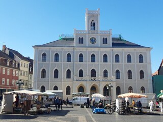 Marktplatz mit Rathaus, Weimar
