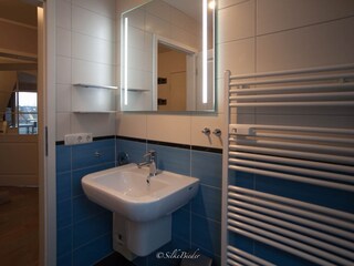 Duschbad mit Waschtisch und WC