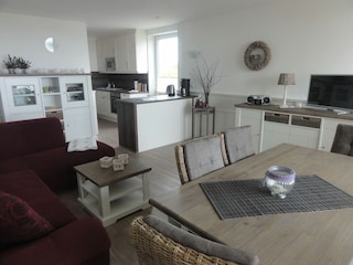 Einblick in die gut ausgestattete Küche - optimal für Hobbyköche