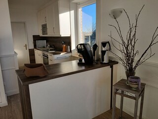 Blick in die offene Küche