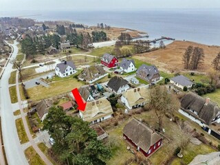 Integral Immobilien: Dein Darß Urlaub Wieck - Luftaufnahme des Ferienhauses Baltic