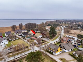 Ferienhaus Nautic und Blick über den Bodden