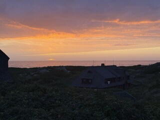 Sonnenuntergangssicht Wohnzimmer