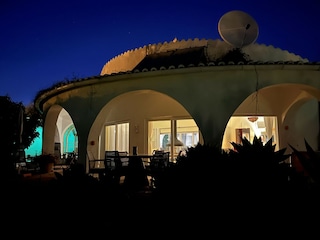 Terrace by night