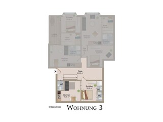 Holiday apartment Borkum Floor Plan 14