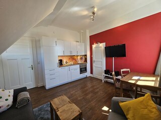 Living Room with Kitchen