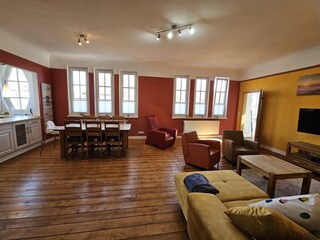 Living Room with Kitchen